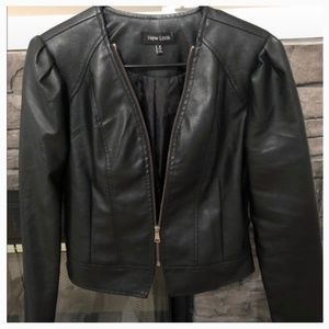 Black Faux Leather Jacket